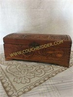 Wood Carved jewelry box