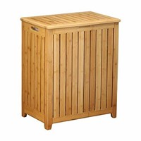 Open Box Oceanstar Spa-Style Bamboo Laundry Hamper