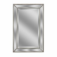Open Box Headwest Metro Beaded Mirror, 24 x 36 x 1