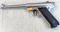 RUGER MKII- 22LR stainless pistol Good condition