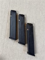 3 PC- GLOCK. 40 CAL.  22 round MAGAZINES