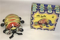 Vintage USSR Mechanical Beetle Wind Up Toy in