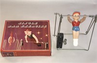 Vintage Single Bar Exercise Wind Up Toy in