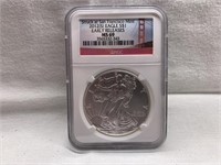 2012 EARLY RELEASE MS69 SILVER EAGLE SAN FRANCISCO