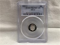 2009-S PCGS PR69DCAM SILVER ROOSEVELT DIME