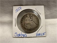 1854 UNITED STATES SEATED HALF DOLLAR