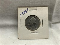 1936-S UNITED STATES SILVER WASHINGTON QUARTER