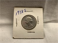 1938-S UNITED STATES SILVER WASHINGTON QUARTER