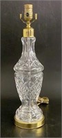 Waterford Crystal & Brass Lamp