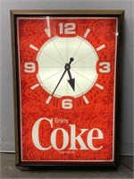 Lighted Coca-Cola Clock