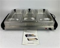 Elite Platinum Buffet Server with Clear Lids