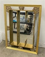 Mirrored Wall Display with Ornate Frame