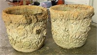 Pair of Concrete Planters