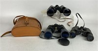 Bushnell, Silver & Optex Binoculars, Lot of 3