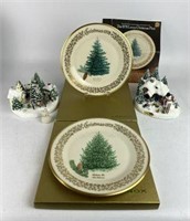 Thomas Kinkade Christmas Cottages, Lenox Plates