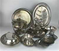 Selection of Silverplate includes Rogers, Crosby &