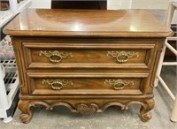 Heritage 2 Drawer Nightstand with Scrolled Feet