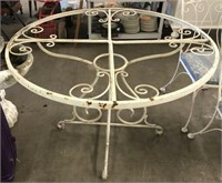 Painted Cast Iron Scrolled Patio Table Frame
