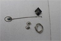 necklace and earring set ,, tripple bangle brackel