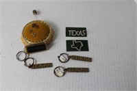 misc lot of TEXAS key shains , Texas pins , pin ho