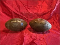 1940's footballs from Elon College