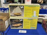 TWO ALL WOOD BOAT MODELS