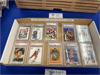 10 ASSORTED GRADED SPORT CARDS