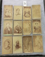 D- 12 cabinet card photographs