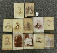 K- 12 assorted cabinet card photographs