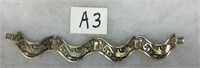 A3- silver Art Nouveau serpent bracelet (not
