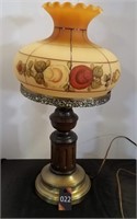 Vintage Lamp cracked shade