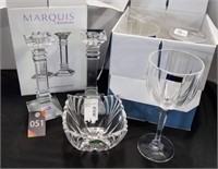 Waterford Crystal Candlesticks, Goblets & Bowl