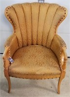 Vintage Channel Back Arm Chair