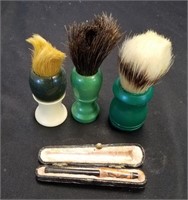 Vintage Shaving Brushes & Cigarette Holder broken
