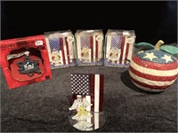 Assorted Patriotic Decorative Items