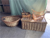Lot of nice Baskets icluding sm. laundry basket