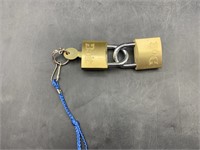 2 padlocks with one key