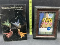 Origami book and 4x6in picture frame
