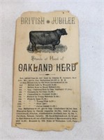 Advertising trading card Oakland heard