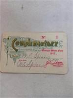 Advertising training card 1917  Georgia state