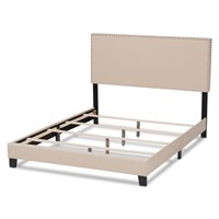 Baxton Studio Ramon Upholstered Panel Bed - King