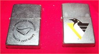 2 Zippo Lighters Penguin & Smokeless Tobacco