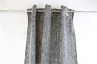 Two curtain panels, grey