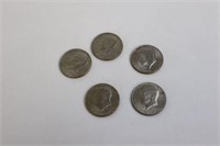 Five (5)  Half Dollar Bicentennial Coins