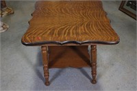 SCALLOPED TIGER OAK TABLE