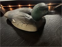 Signed Wooden Duck Decoy #5
