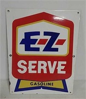 SSP. E-Z serve enamel sign
