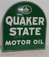 DST.QuakerState oil tombstone ad sign