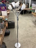 5 light standing floor lamp (works)