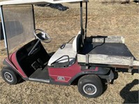 EZGO golf cart with utility bed